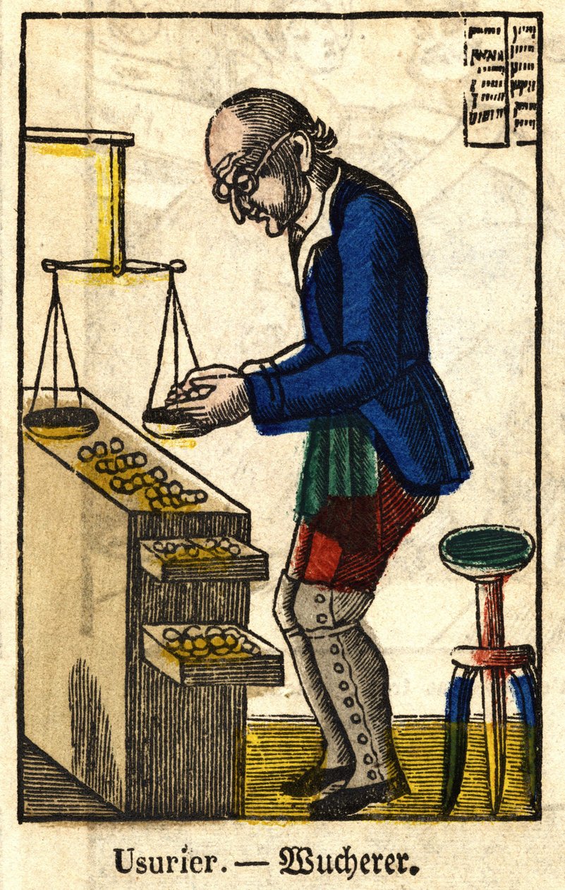 Mais nítido; Série sobre o comércio, imagem de Epinal do século XIX. de French School