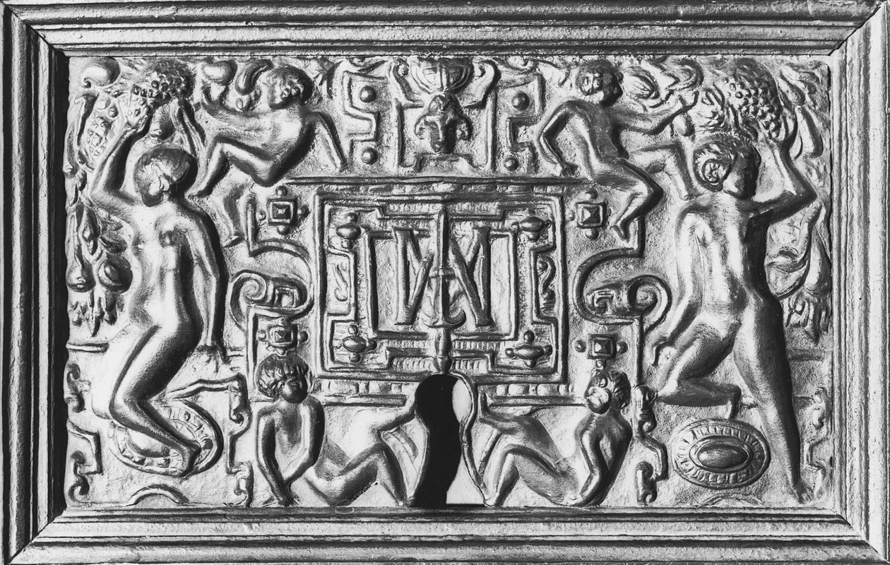 Bloqueie com o monograma de Anne de Montmorency (1493-1567) (ferro) de French School