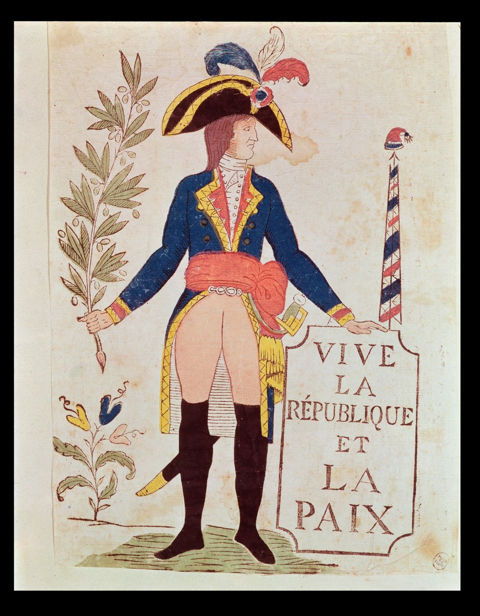 Viva a República e a Paz, c.1795-99 (gravura em xilogravura colorida) de French School
