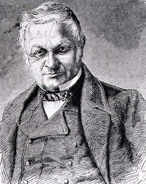 Louis-Adolphe Thiers (1797-1877) estadista francês, historiador e jornalista (gravura) de French School