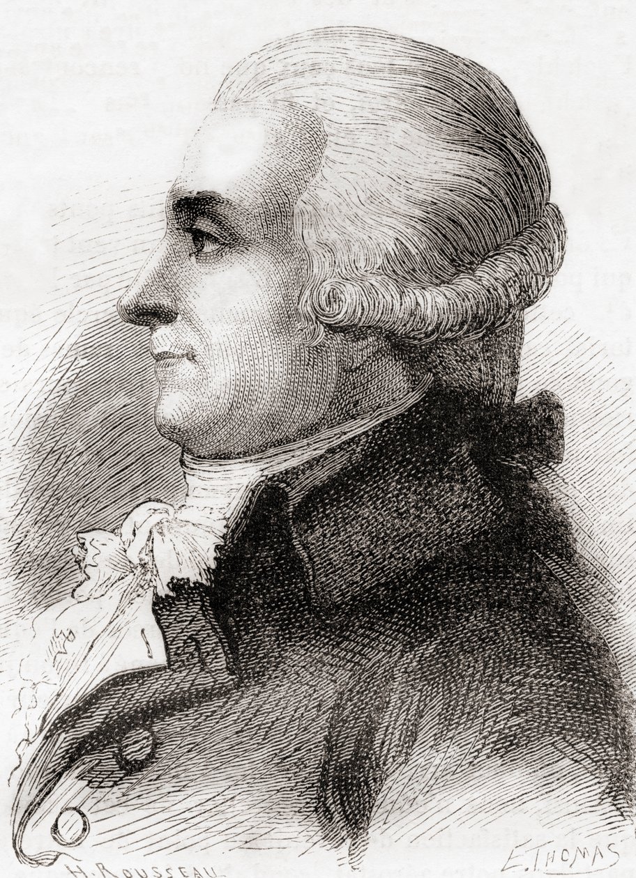 Louis-Bernard Guyton, Barão de Morveau, de Les Merveilles de la Science, publicado por volta de 1870 (gravura) de French School