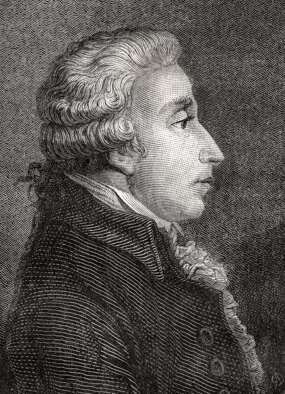 Louis-Felix de Wimpfen, de "História da Revolução Francesa" por Louis Blanc (1811-82) de French School