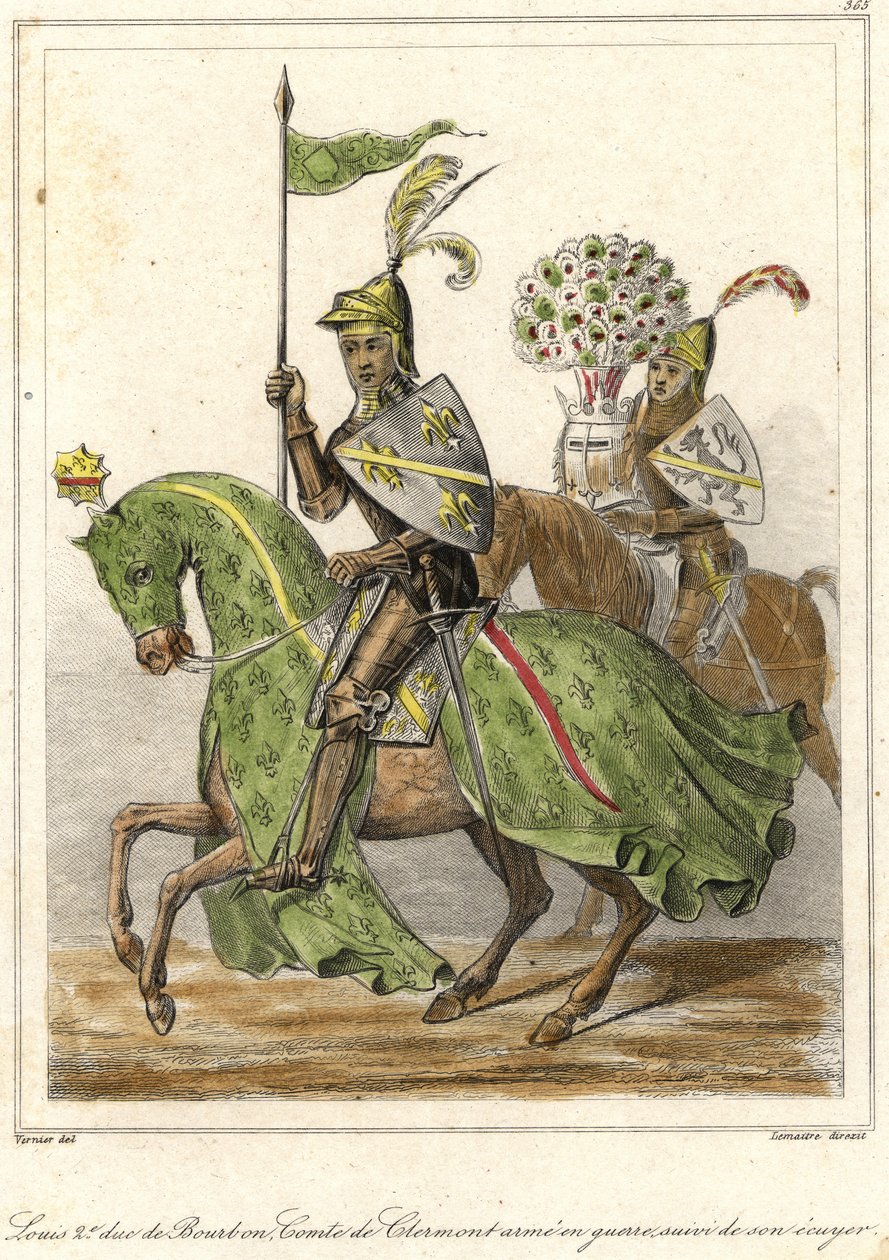 Luís II, dit le bon (1337 - 1410), duque de Bourbon (1356), conde de Clermont. de French School