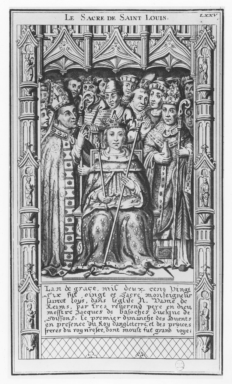 Louis IX da França (gravura) de French School