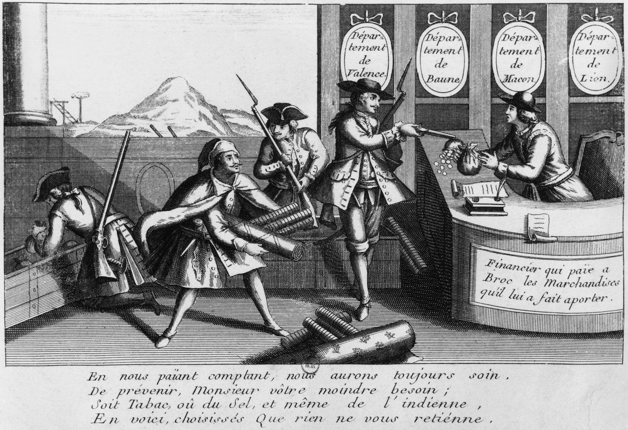 Louis Mandrin (1724-55) Atacando de French School