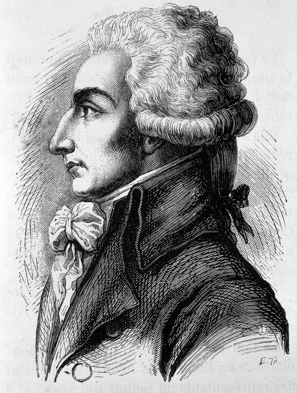 Louis Michel Lepeletier, Marquês de Saint-Fargeau (Saint Fargeau), político francês (1760-1793) - in "A História da França" de Henri Martin de French School