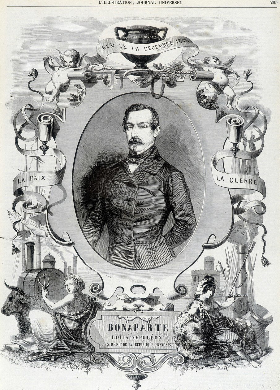 Louis Napoleon Bonaparte (Louis-Napoleon III), Presidente da República Francesa - Ill. de French School