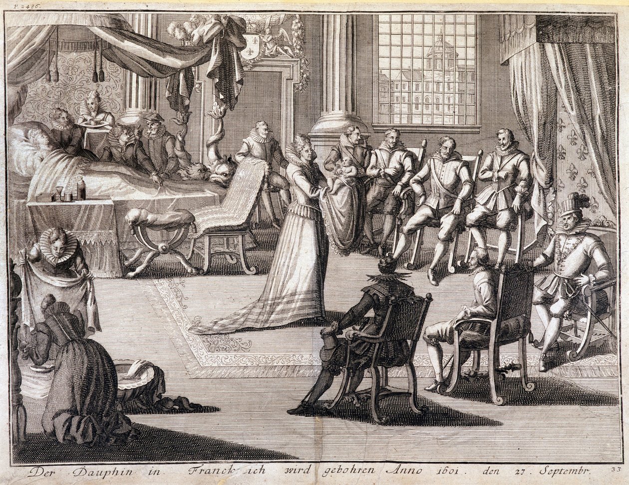 Luís XIII nasceu a 27 de Setembro de 1601. de French School