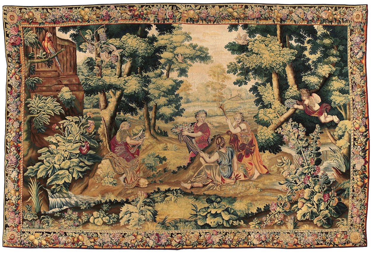 Tapeçaria mitológica Louis XIV, Gobelins ou Beauvais, final do século XVII de French School