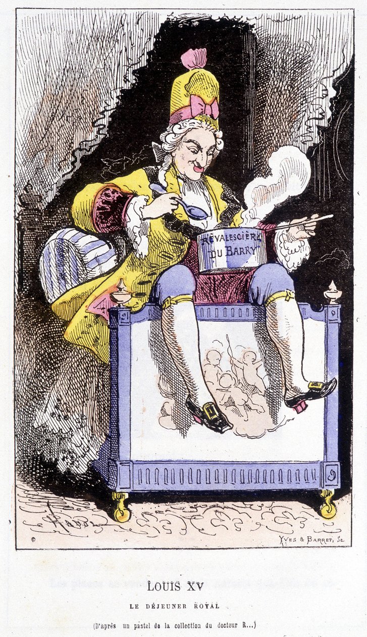 Luís XV - no "Histoire de France Tintamarresque" de Touchatout de French School