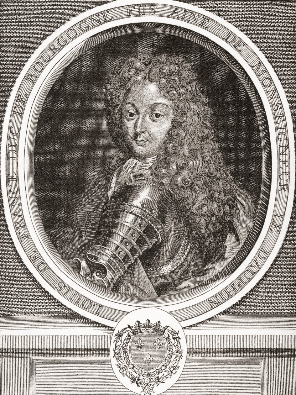 Louis de France, filho da França, duque de Borgonha, 1682 1712. Filho mais velho de Louis, Dauphin da França, e conhecido como O Pequeno Dauphin. Das horas livres publicadas 1908. de French School