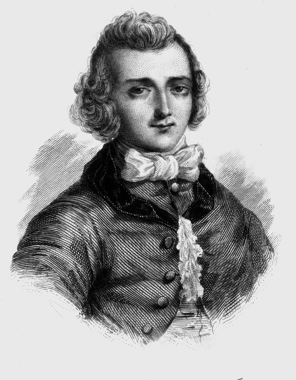 Louis de Jaucourt (1704-1779) (gravura) de French School