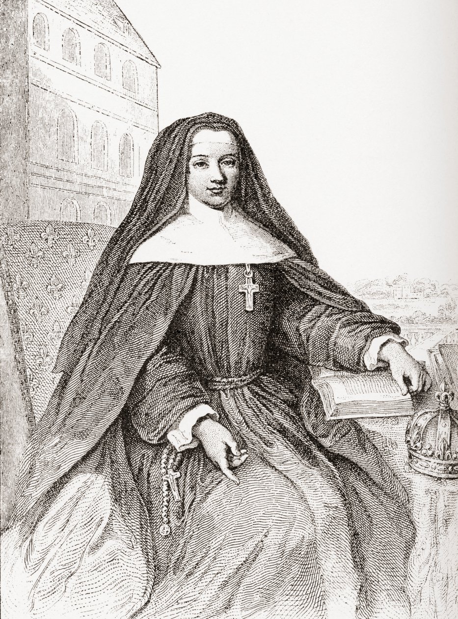 Louise Adelaide de Orleans, 1698 1743. Abadessa de Chelles. Das horas livres publicadas 1908. de French School