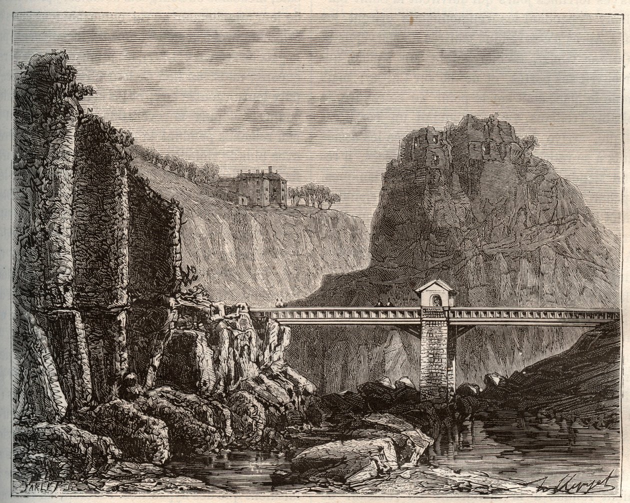 Lozere: rochers de STE-MADELEINE de French School