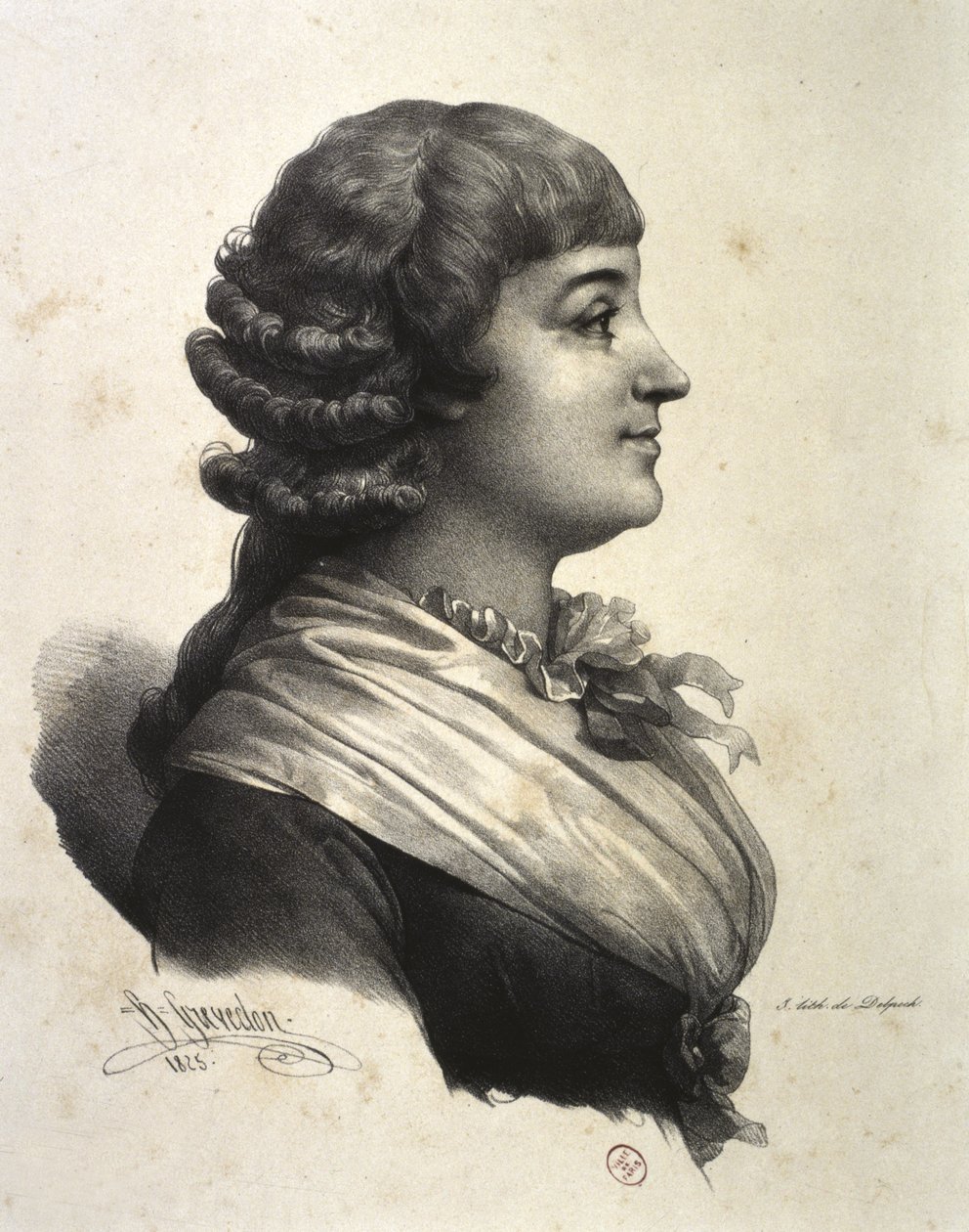 MADAME ROLAND (Marie-Jeanne Roland de la Platière) de French School