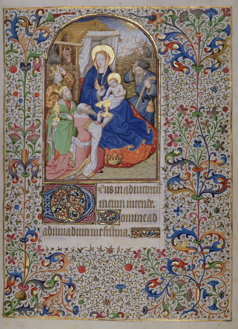 MS.McClean.81.f68r Adoração dos Reis Magos, Hóras Francesas de French School