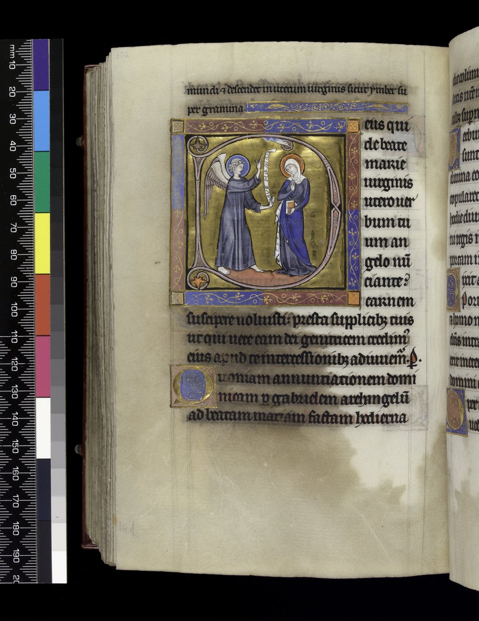 MS 300 f.274v, Coleta, sermões e lições para a Anunciação, do Saltério e Horas de Isabel da França, Paris, c.1265-70 de French School