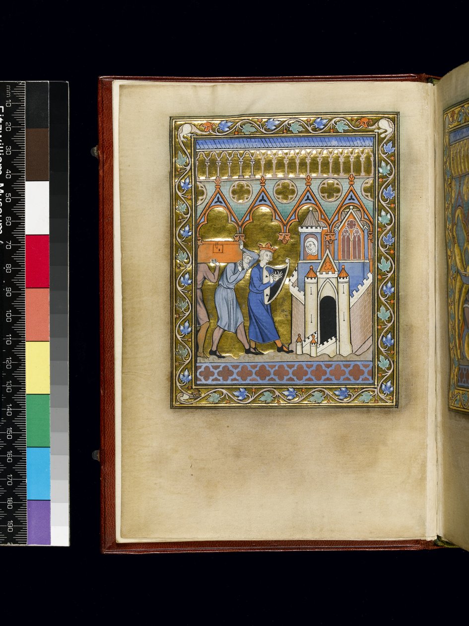 MS 300 f.Iv, fólio do Saltério e Horas de Isabel da França, Paris, c.1265-70 de French School