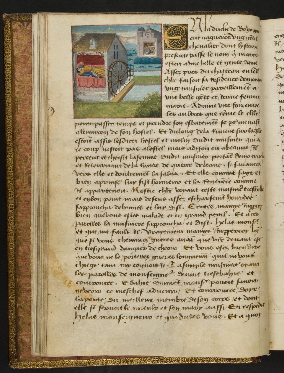 MS Hunter 252 008v Página de Notícias de Cem Notícias, c.1461-62 de French School