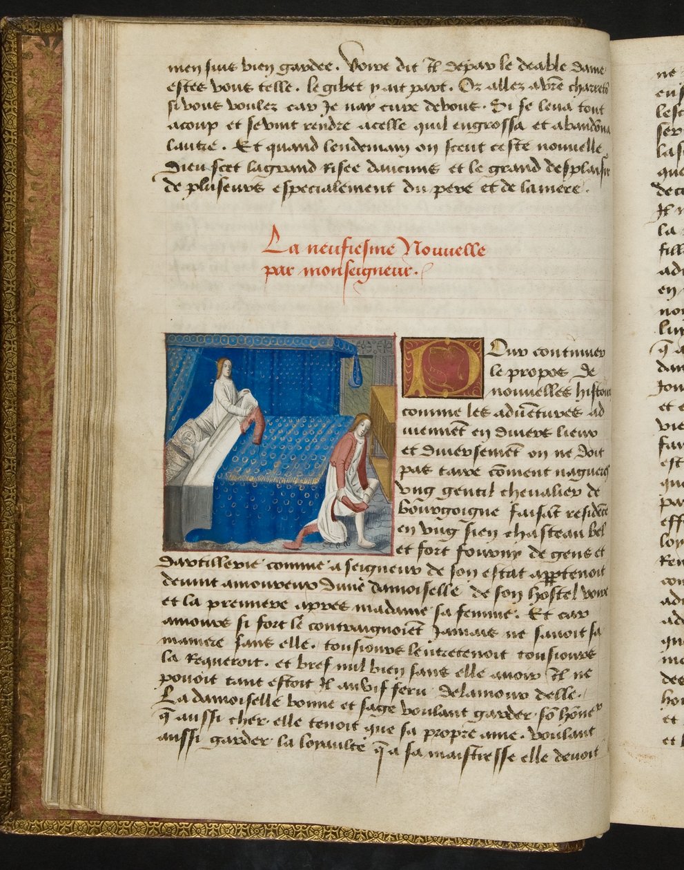 MS Hunter 252 020v Página de Notícias de Cem Notícias, c.1461-62 de French School