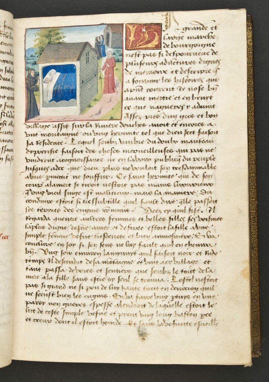 MS Hunter 252 030r Página de Notícias de Cem Notícias, c.1461-62 de French School