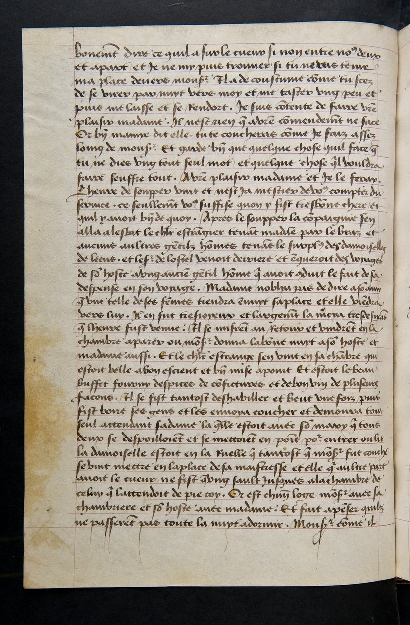 MS Hunter 252 088v Página de Notícias de Cem Notícias, c.1461-62 de French School