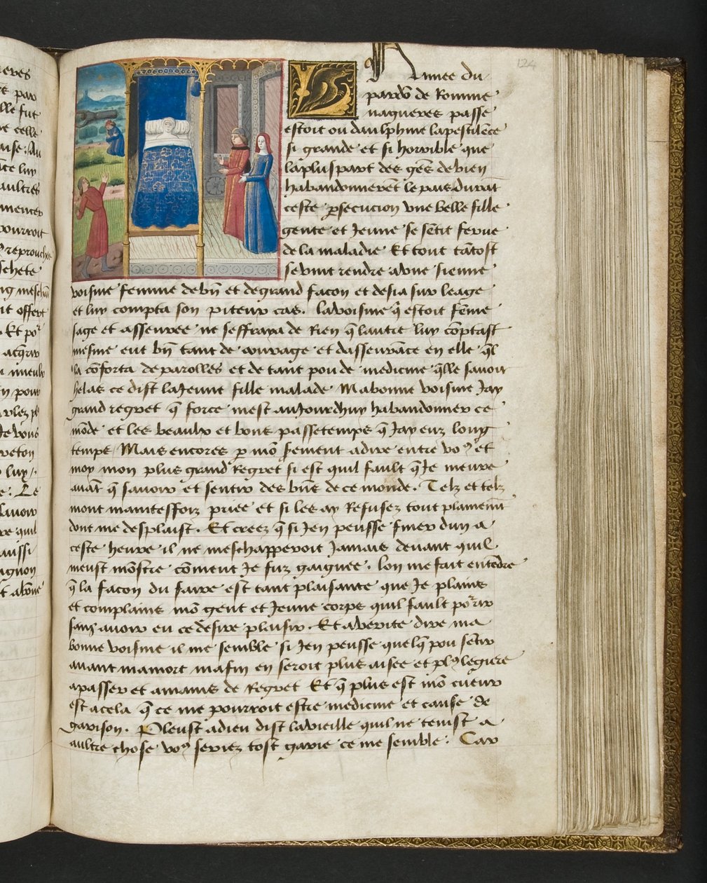 MS Hunter 252 Página de 124r da News News, c.1461-62 de French School