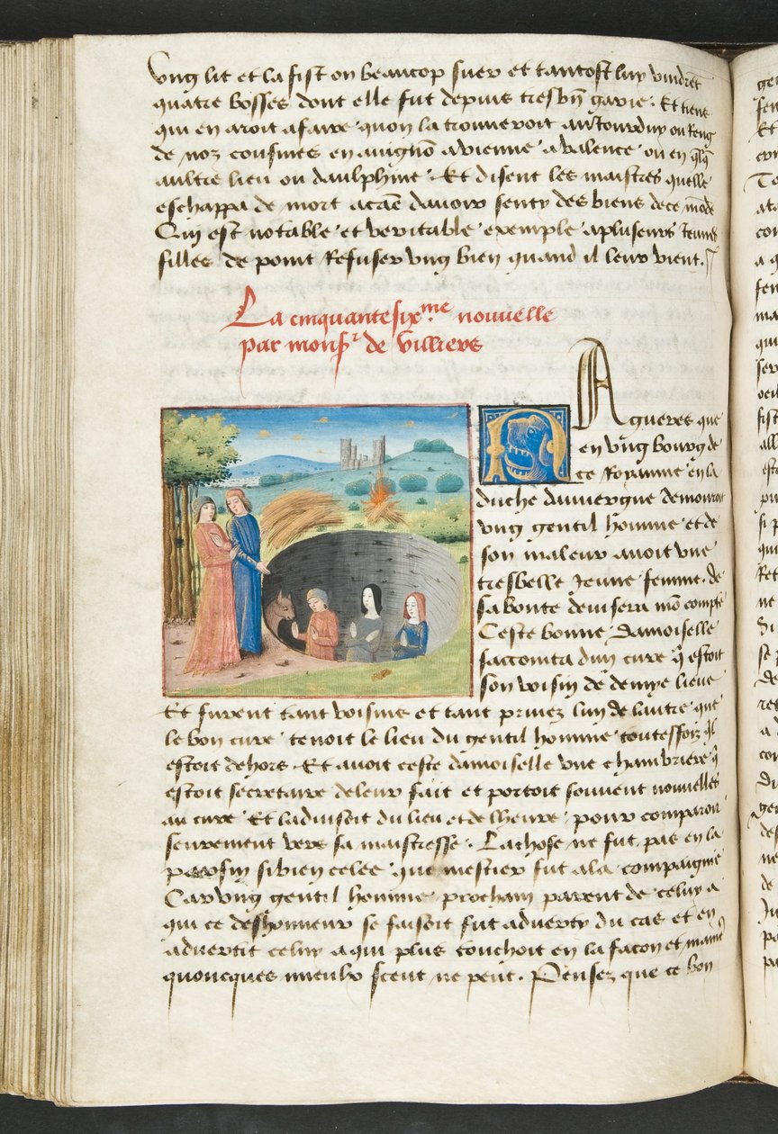 MS Hunter 252 125 Página Página de Notícias de Cem Notícias, c.1461-62 de French School