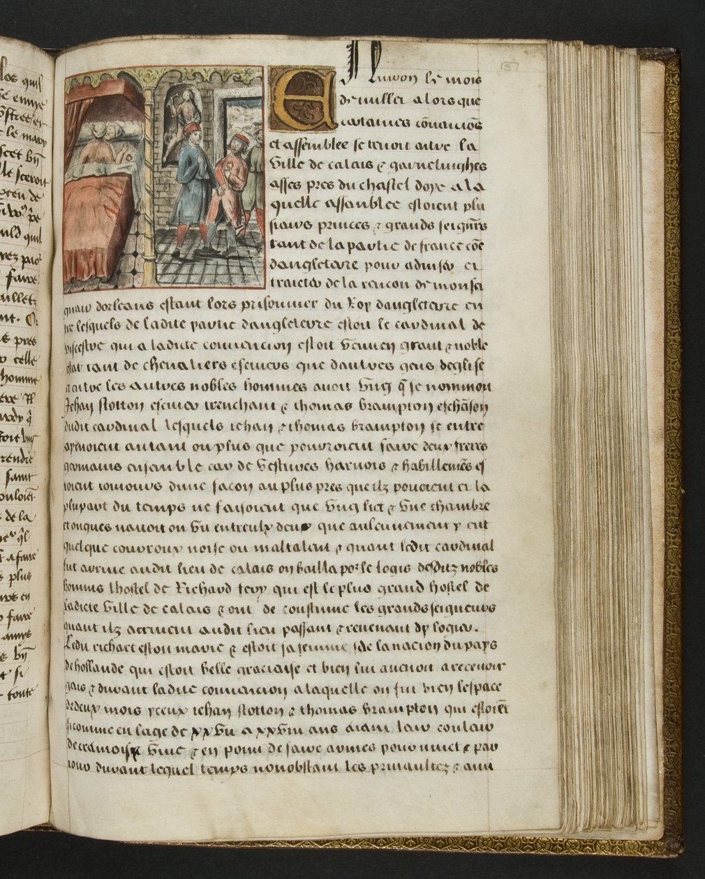 MS Hunter 252 Página 137 de Notícias de Cem Notícias, c.1461-62 de French School