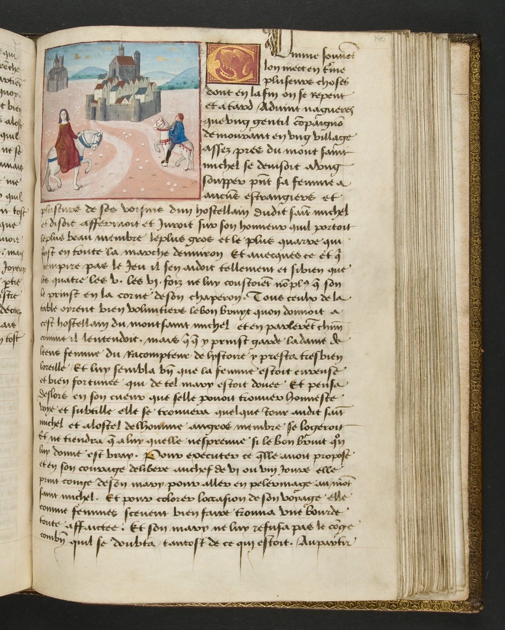 MS Hunter 252 Página de 145r da News News, c.1461-62 de French School