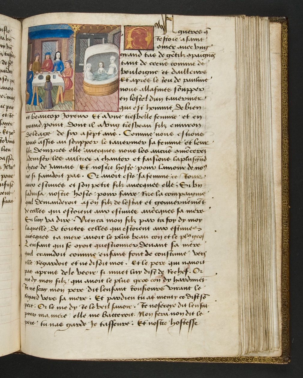 MS Hunter 252 Página 147r de Notícias de Cem Notícias, c.1461-62 de French School