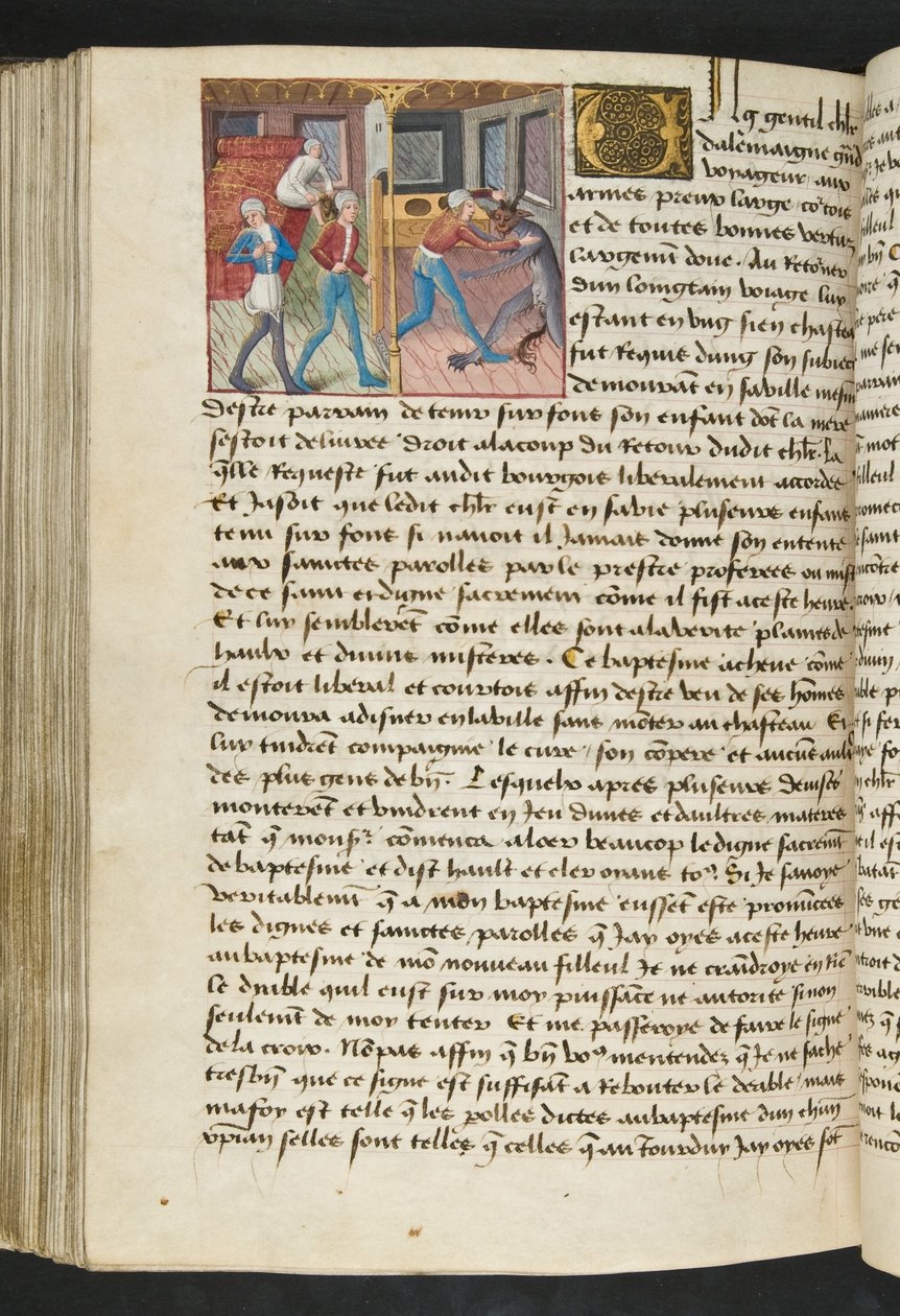MS Hunter 252 152v Página de Notícias de Cem Notícias, c.1461-62 de French School