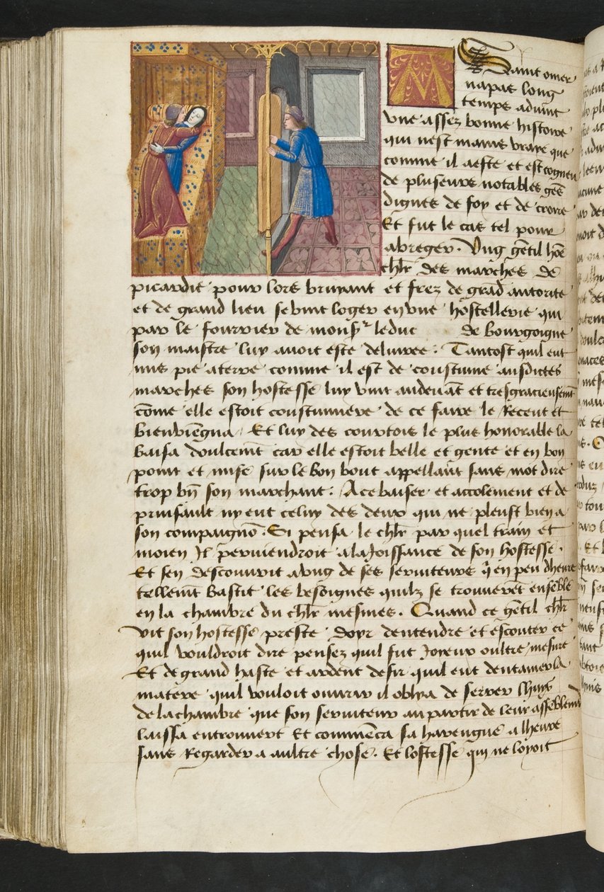 MS Hunter 252 Página 154v de Cem Notícias News, c.1461-62 de French School