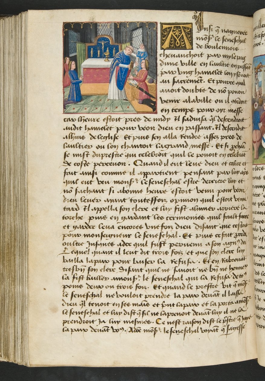 MS Hunter 252 Página 160v de Notícias de Cem Notícias, c.1461-62 de French School