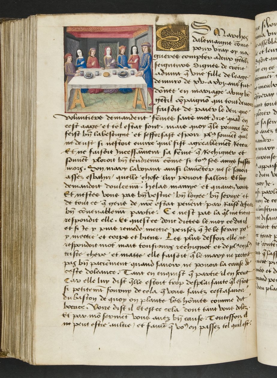 MS Hunter 252 168 Página Página de Notícias de Cem Notícias, c.1461-62 de French School