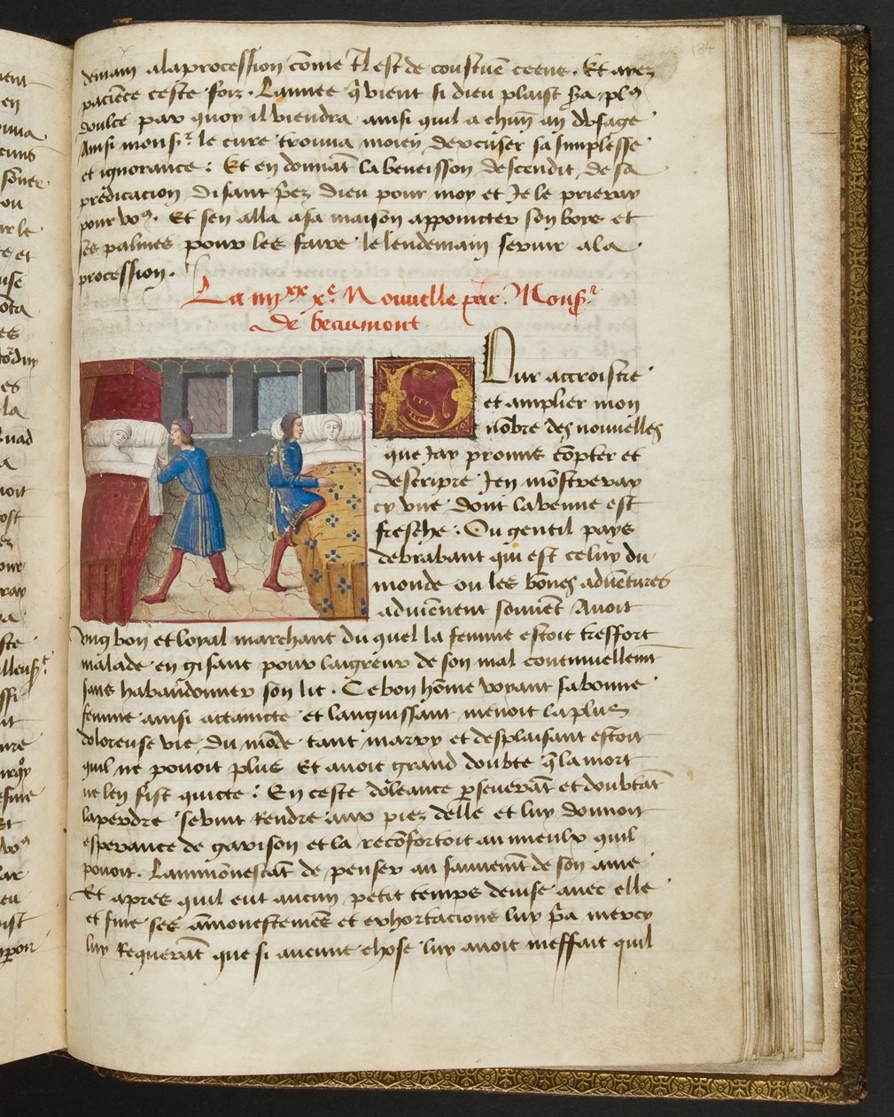 MS Hunter 252 Página de 184r da News News, c.1461-62 de French School