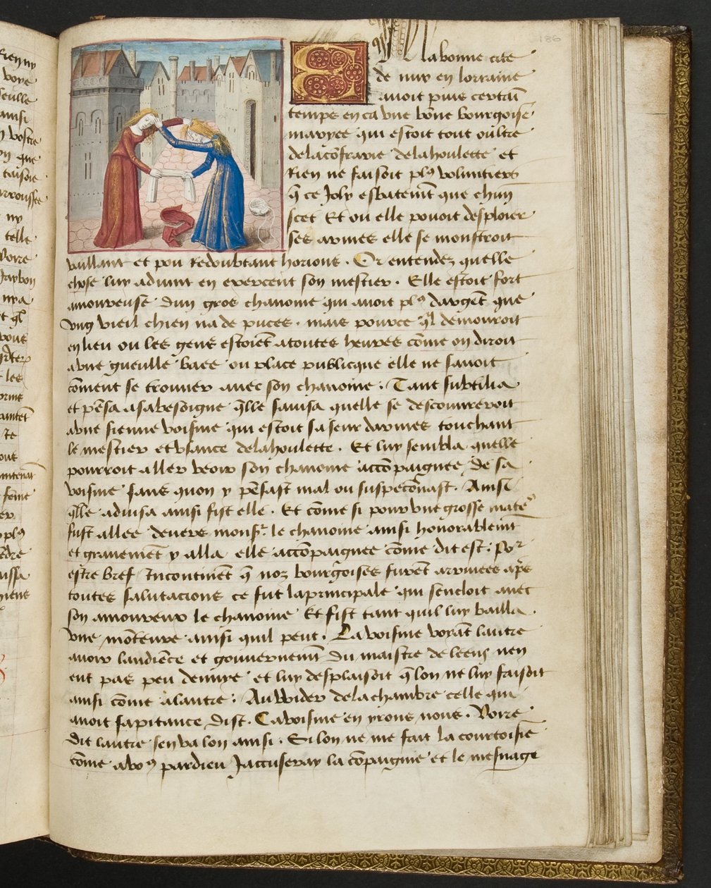 MS Hunter 252 Página de 186r da News News, c.1461-62 de French School