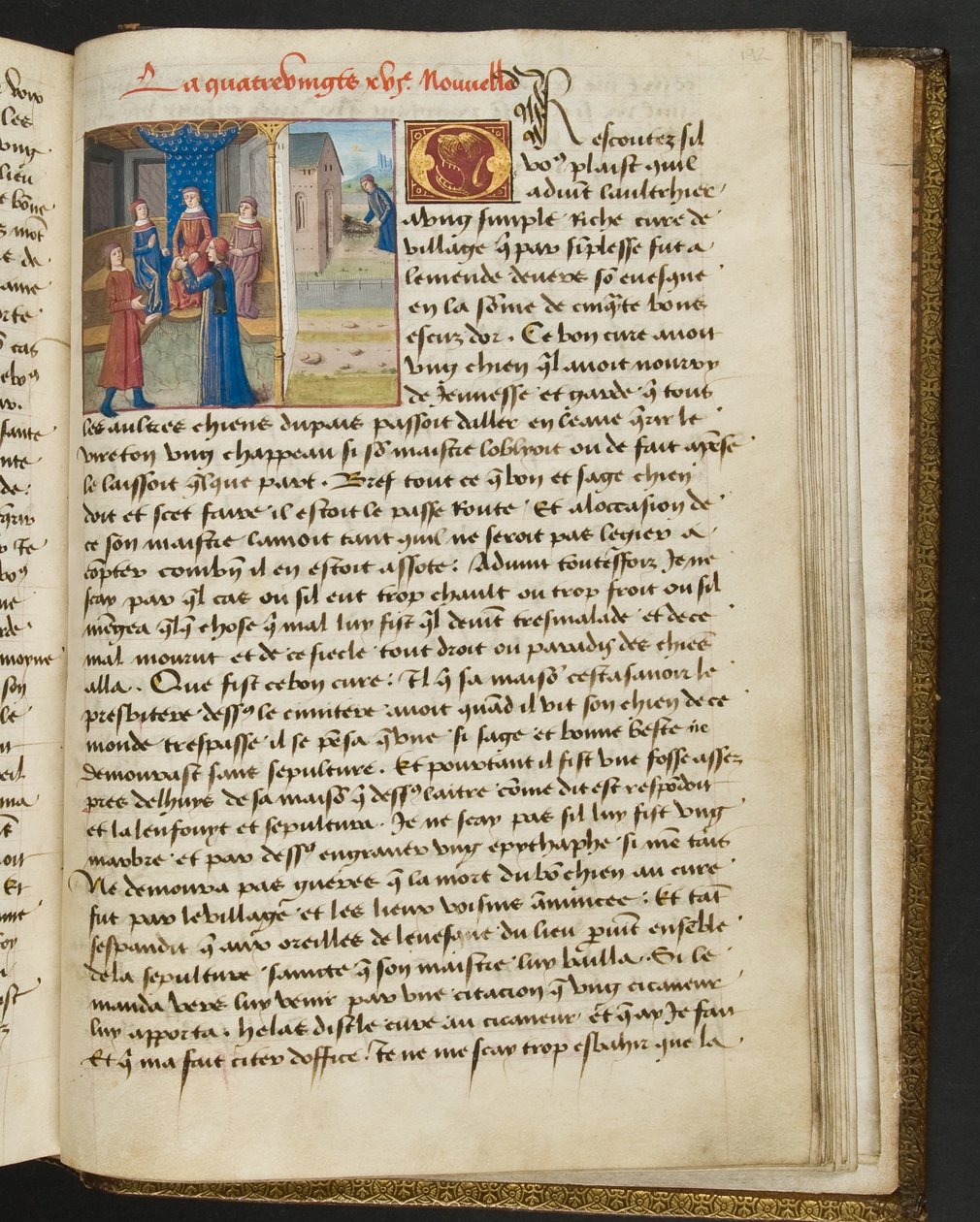 MS Hunter 252 Página 192r de Notícias de Cem Notícias, c.1461-62 de French School