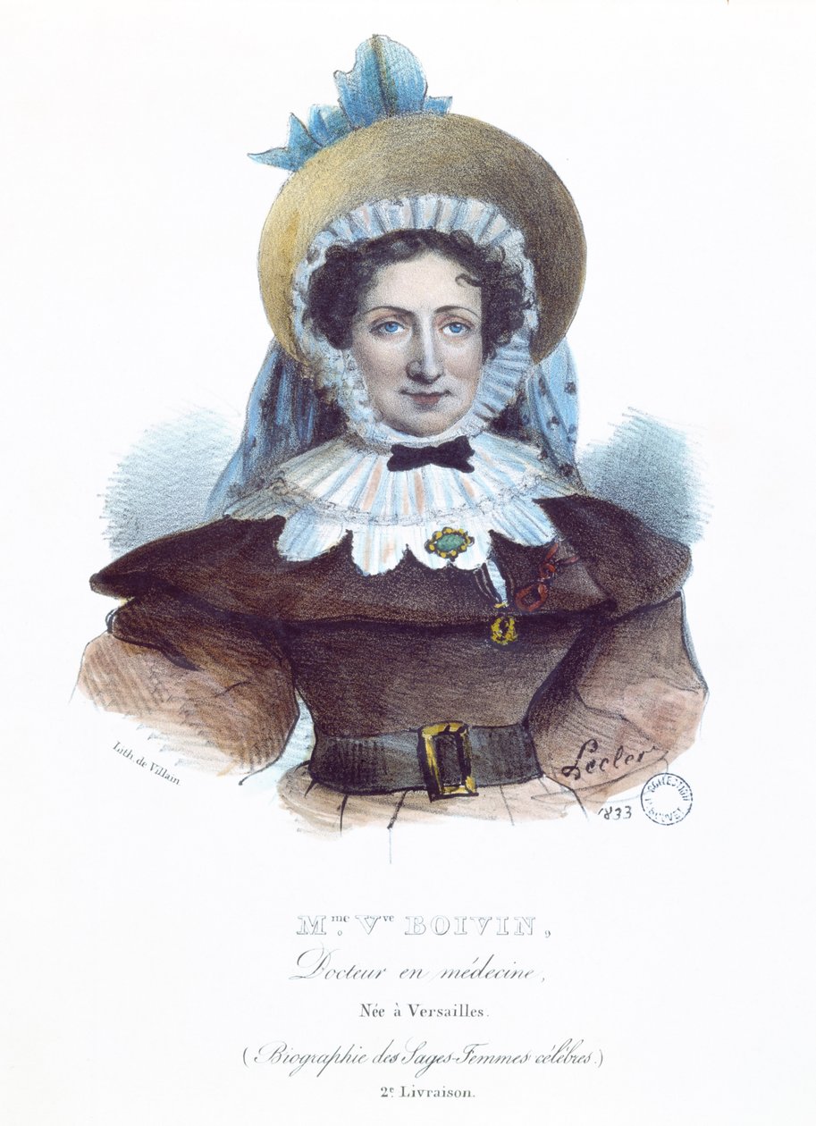 Madame Boivin (1783-1841) de um livro sobre mulheres famosas, 1833 de French School