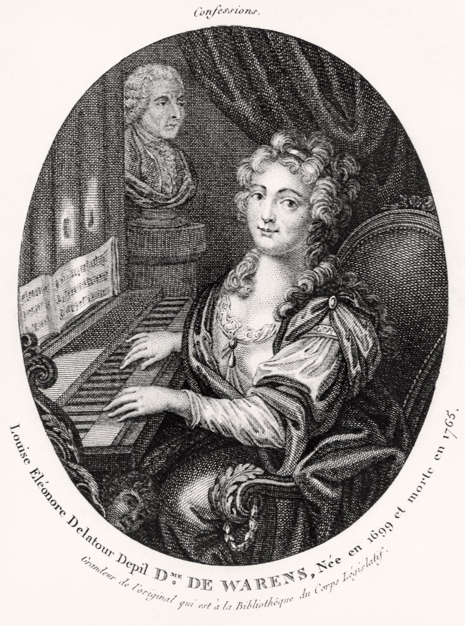 Madame de Warens, c.1789 (gravura) de French School