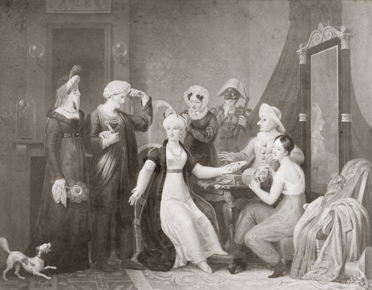 Mademoiselle Mars (1779-1847) em Os Três Sultanes de French School