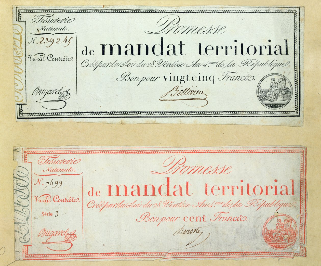Mandatos Territoriais, c.1796 de French School