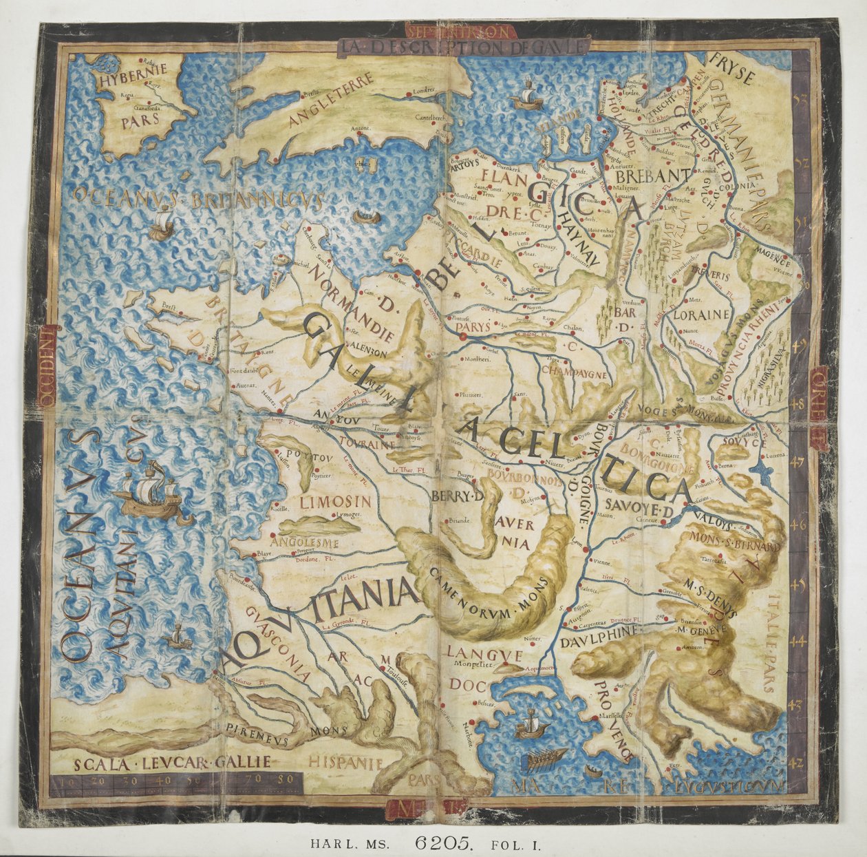 Mapa da Europa Antiga, de 