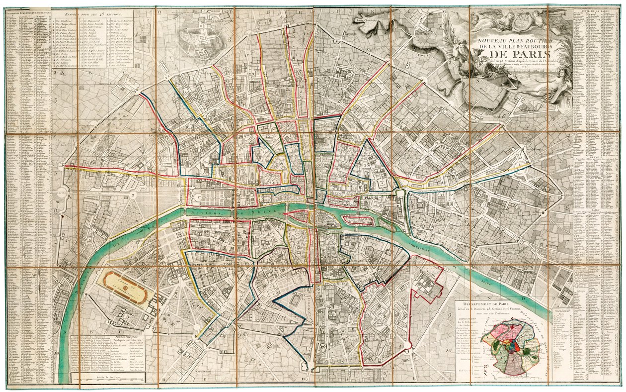 Mapa de Paris de French School