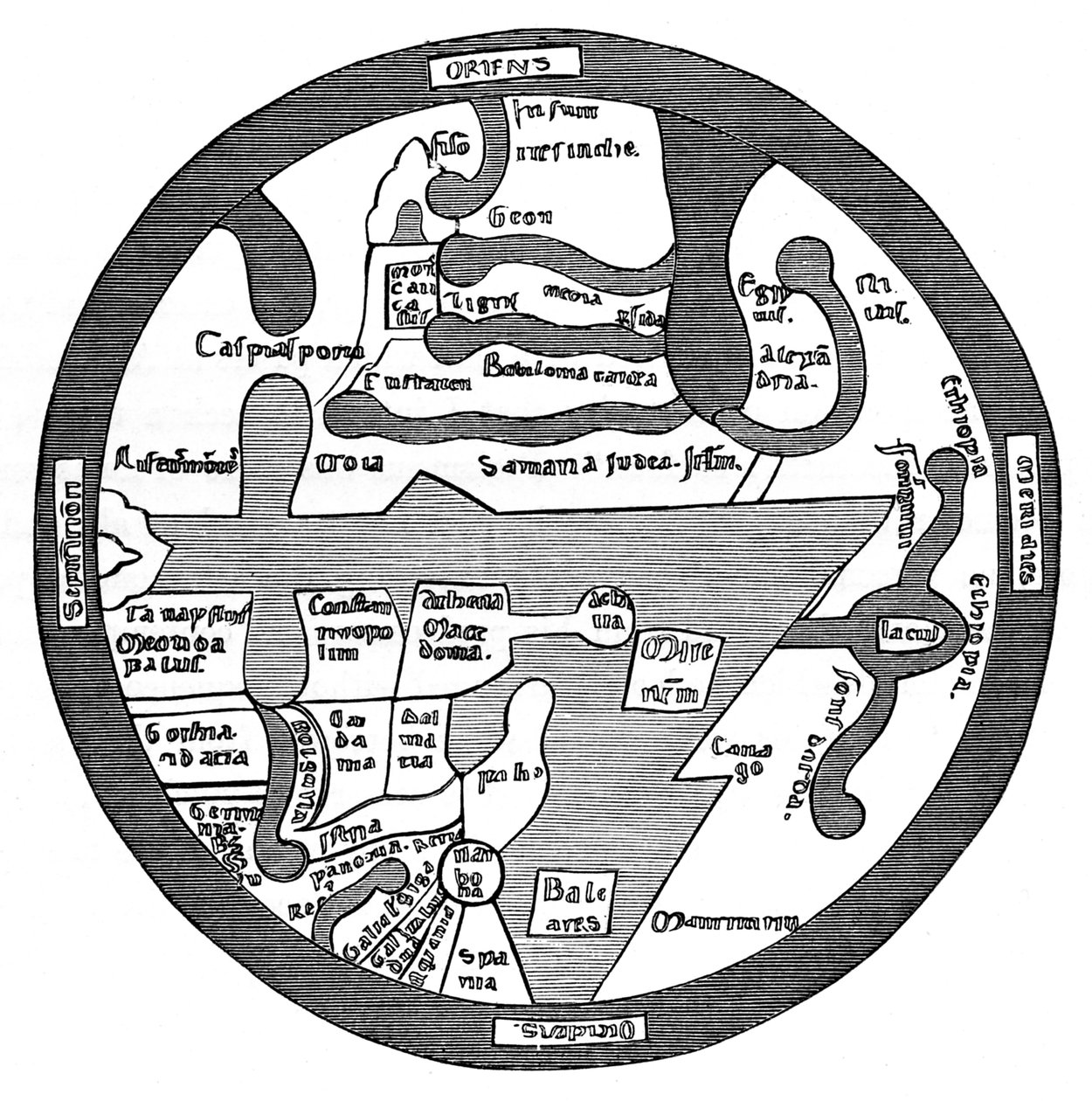Mapa do Mundo Romano de French School