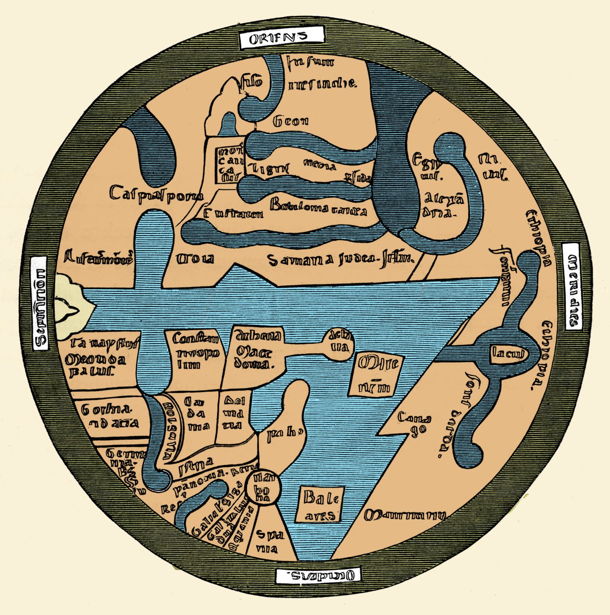 Mapa do Mundo Romano de French School