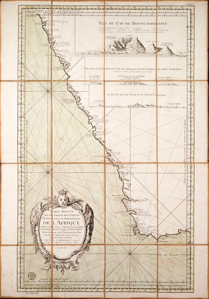 Mapa do sudoeste de África de French School