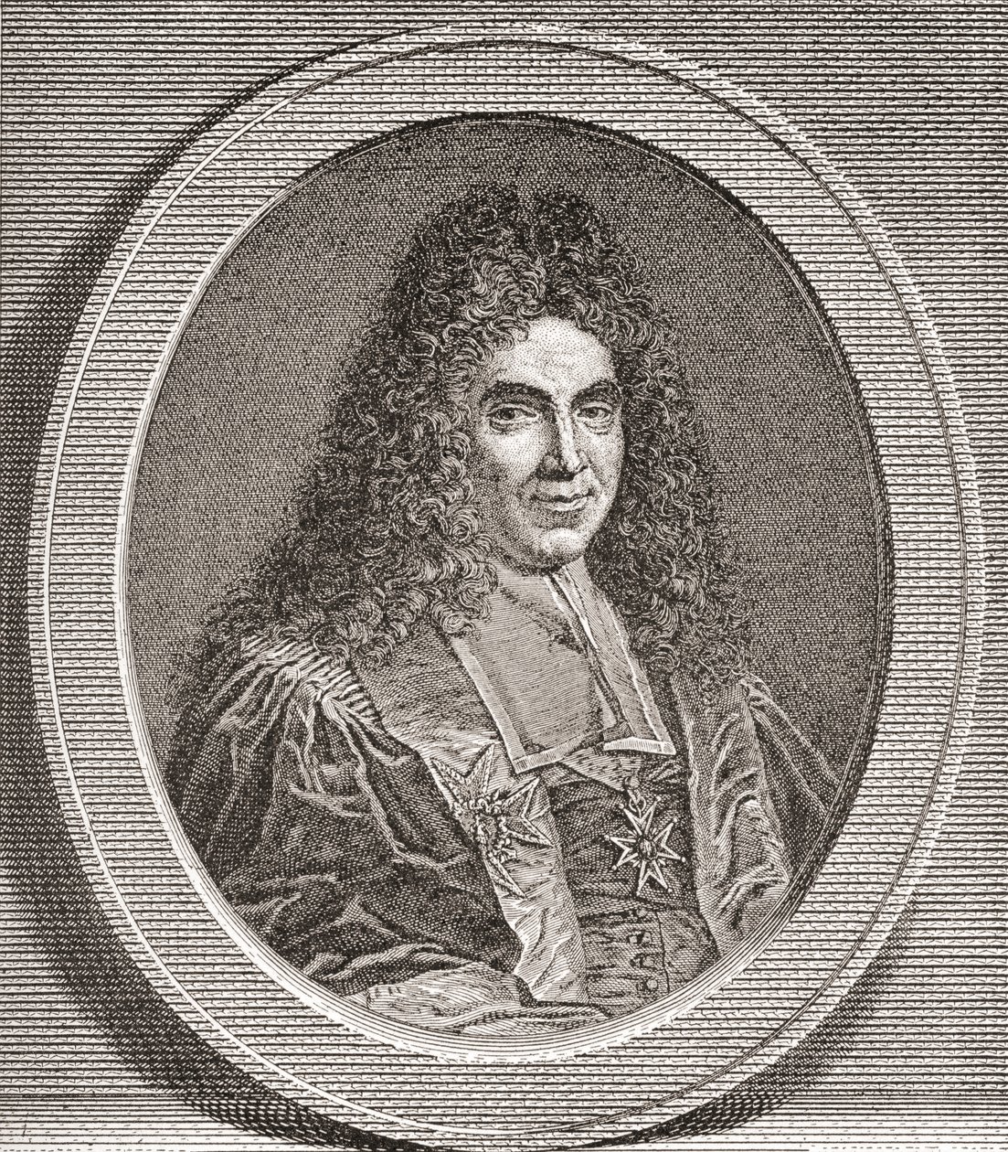 Marc-René de Voyer de Paulmy, 1º Marquês d&39;Argenson, 1652 1721. Político francês. Das horas livres publicadas 1908. de French School