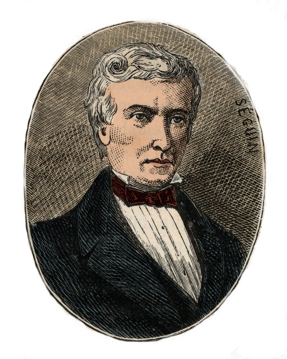 Marc Seguin (1786-1875) arquitecto e engenheiro - Gravura em "Sciences à la range de tous - physics et chimie populaires" de Alexis Clerc - Final do século XIX - Colecção privada de French School