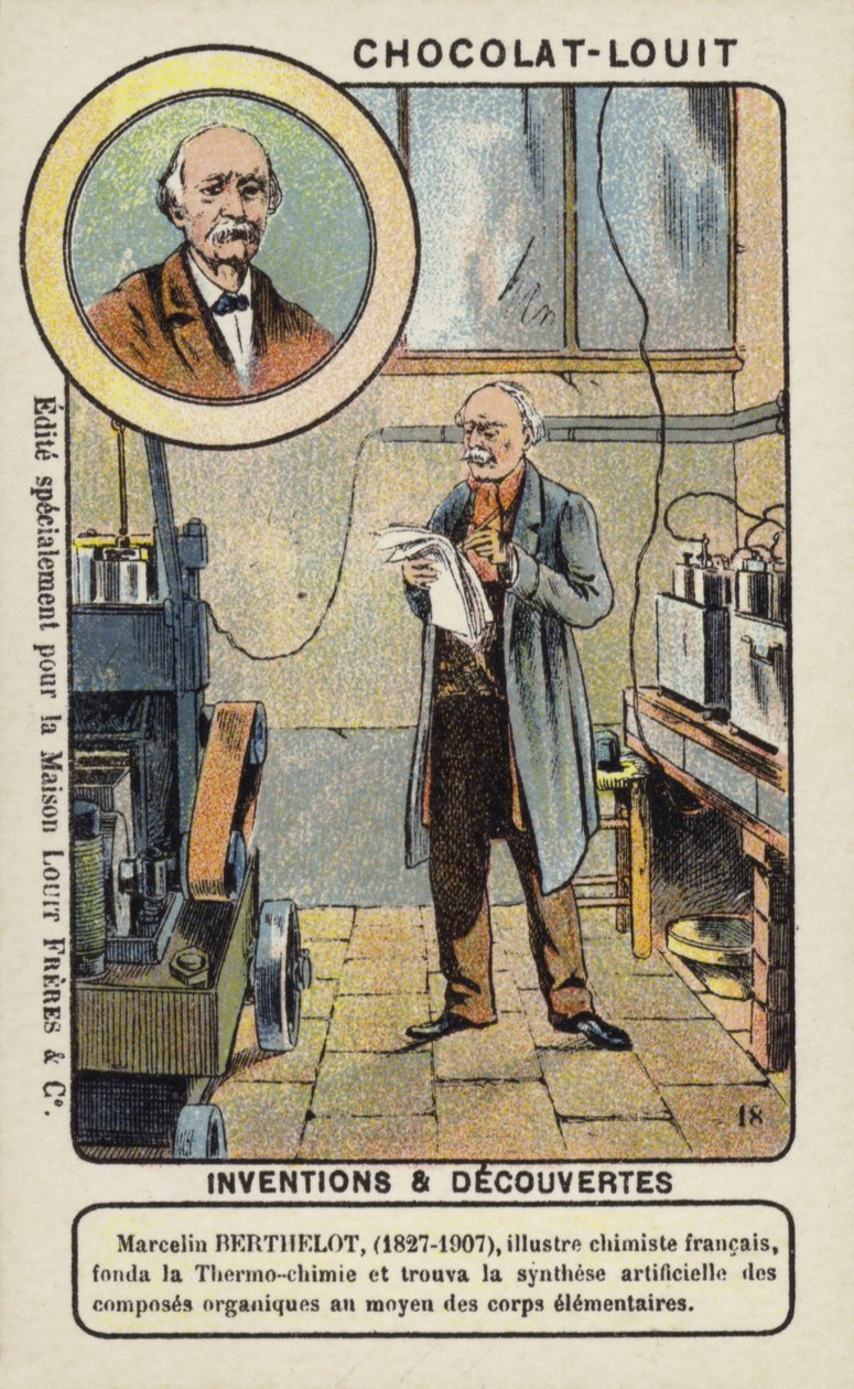 Marcelin Berthelot, químico francês (cromolito) de French School